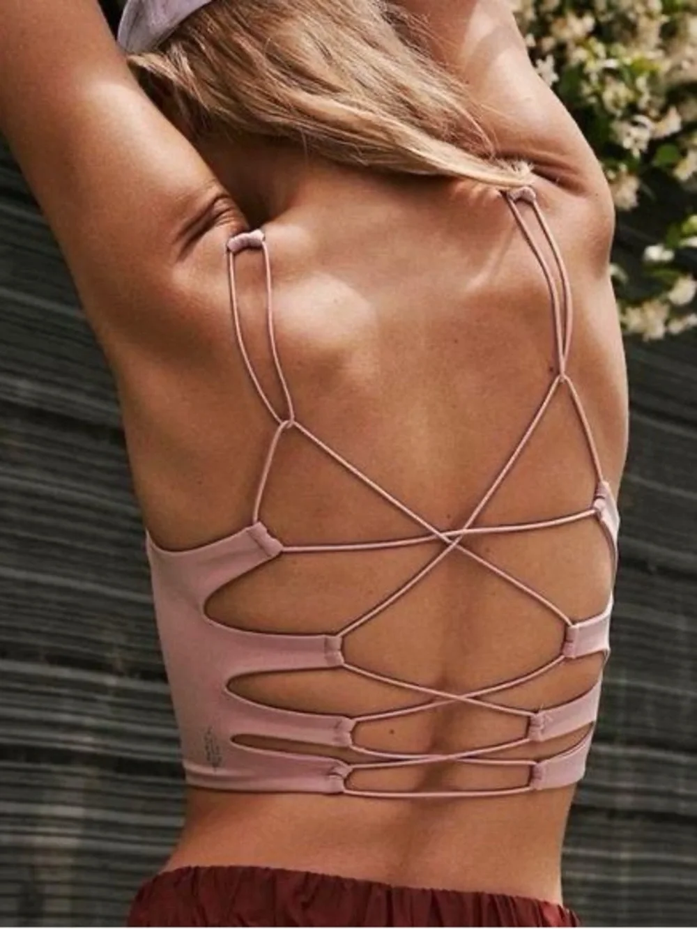 MOVEMENT | SHES GOT THE RHYTHM TANK Sz XL Light Pink Yoga Workout